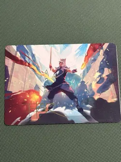 Sokka, Tenacious Tactician - Art Card - Gold Stamped Signature 23/54 - MTG - NM - Image 1