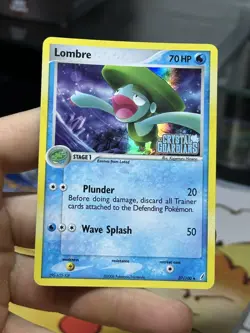 Lombre 37/100 EX Crystal Guardians 2006 Reverse Holo Pokemon Card TCG - Image 3
