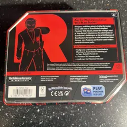 Pokemon TCG Team Rocket Tin with 5 Booster Packs & Persian ex Promo Card - Image 2