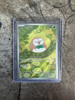 Rowlet Full Art Holo Pokemon Card (90/88) Perfect Order Near Mint - Image 1