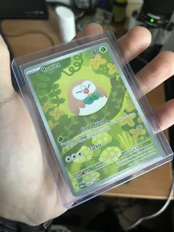 Rowlet Full Art Holo Pokemon Card (90/88) Perfect Order Near Mint - Image 4