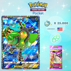 Pokemon TCG Pocket - Teal Mask Ogerpon ex Full Art Card (English) - Image 1