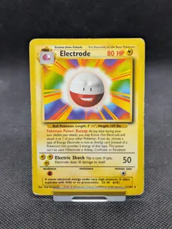 Electrode 21/102 Rare Base Set Pokemon Card WOTC Played - Image 1