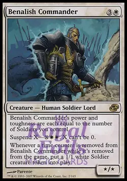 Benalish Commander 1x FOIL PLC MTG Planar Chaos Rare MINT white - Image 1