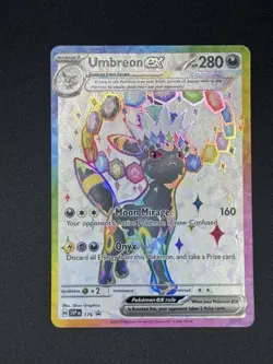 Pokemon Card Umbreon EX SVP 176 Prismatic Evolutions Full Art Promo NM - Image 1