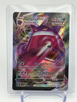 Pokemon Gengar VMAX TCG Fusion Strike Card 157/264 NM - Image 1