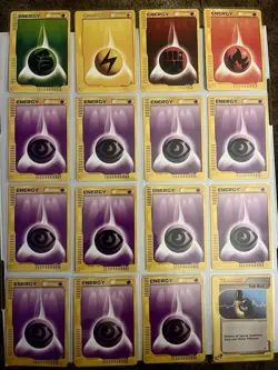 Pokemon TCG E-Reader Lot 16 Cards Energy-Basic Trainer Full Heal - Image 1