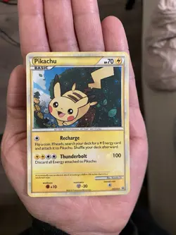 Pokemon Pikachu Holo & Regular Card Lot 3 Cards SM86 SM04 HGSS03 English TCG - Image 1