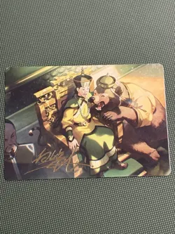 The Earth King Art Card Gold Signature Avatar MTG - Image 1