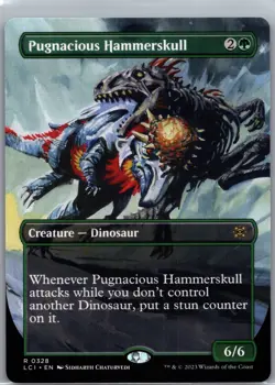 Pugnacious Hammerskull (Borderless) R The Lost Caverns of Ixalan 328 NM Normal - Image 1