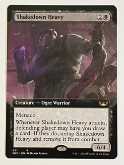 Shakedown Heavy (Extended Art) Streets of New Capenna Non-Foil Regular MTG NM - Image 1
