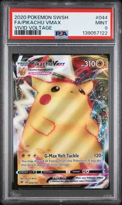 PIKACHU VMAX POKEMON SWSH VIVID VOLTAGE #044/185 PSA 9 MINT - Image 1