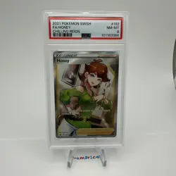 PSA 8 Honey Full Art Trainer 192/198 – 2021 Pokemon Chilling Reign Mint - Image 1