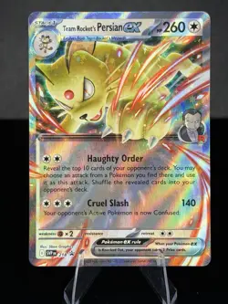 Pokemon Team Rocket's Persian Ex 218 Sv: Scarlet & Violet Promo Holo English - Image 1