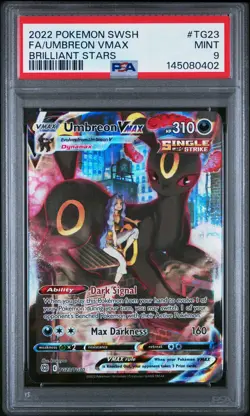 Umbreon Vmax TG23 Brilliant Stars Pokemon PSA 9 - Image 1