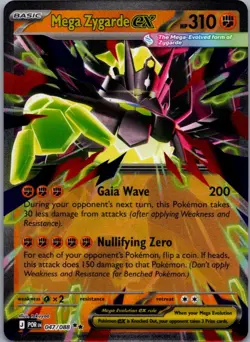 Mega Zygarde ex 047/088 Double Rare Perfect Order Pokemon Near Mint - Image 1