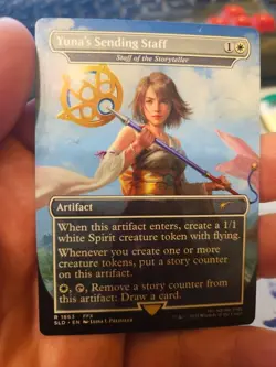 MTG Yuna's Sending Staff (NON-Foil) Secret Lair x Final Fantasy 1863 FFX NM - Image 1