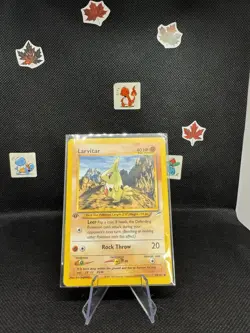 Larvitar 1st Edition 70/105 Common Neo Destiny Pokemon Vintage WOTC 2002 - Image 1