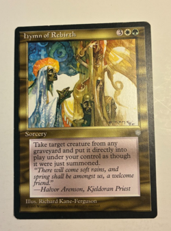 MTG, Ice Age HYMN OF REBIRTH, UNCOMMON, LP - Image 1