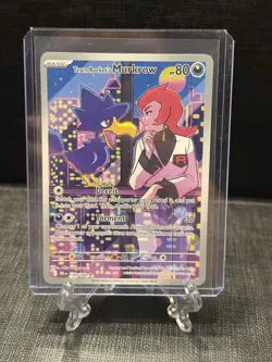 Pokemon Team Rocket’s Murkrow 200/182 Destined Rivals Illustration Rare - Image 1