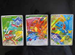 Pokemon TCG First Partner Illustration Collection Series 1 Kanto GEN 1 Starters - Image 1