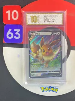 Eevee V CBB2C 0113/15 - 2025 Chinese Pokemon Gem Pack Vol 2 Grade10 - Image 1