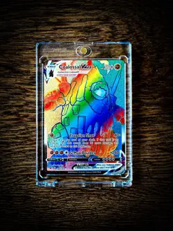 Pokemon Coalossal VMAX 189/185 Rainbow Secret Rare Full Art Holo Vivid Voltage - Image 1
