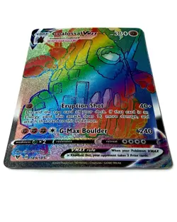 Pokemon Coalossal VMAX 189/185 Rainbow Secret Rare Full Art Holo Vivid Voltage - Image 4