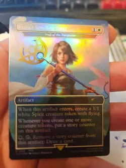 MTG Yuna's Sending Staff (Rainbow Foil) Secret Lair x Final Fantasy 1863 FFX NM - Image 1