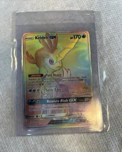 Pokemon Keldeo GX Full Art Secret Rare Holo Sm-Unified Minds 170 HP 240/236 - Image 1
