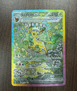 Leafeon ex 144/131 Hyper Rare Prismatic Evolutions Pokemon - Image 1
