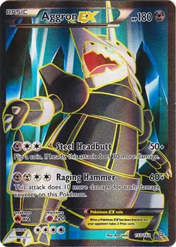 Aggron EX - 153/160 - Full Art Ultra Rare PL/MP, English Pokemon Primal Clash - Image 1