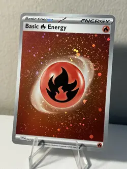 4 Swirls Cosmos Basic Fire Energy SVE 002 Pokemon TCG - Image 1