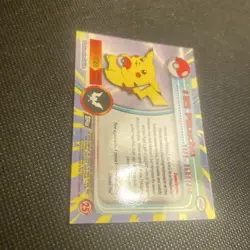 Pikachu #25 Topps Blue Label TV Animation Edition Pokemon TCG 1999 NM - Image 4