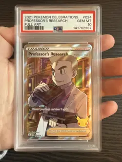 Professor's Research 024/025 Full Art 2021 Pokemon Celebrations PSA 10 Gem Mint - Image 3