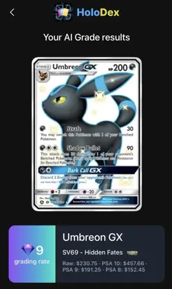 Pokemon Umbreon GX Full Art Shiny Holo Rare SV69/SV94 Hidden Fates Vault 200 HP - Image 3