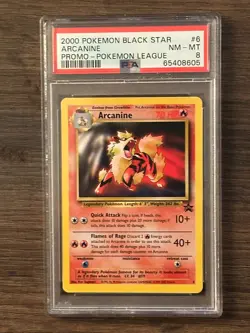 Pokemon Black Star Pokemon League Promo Arcanine PSA 8 PSA # 65408605 - Image 3