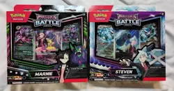 Pokemon Rival Battle Deck Set of 2 Steven and Marnie Sealed - Image 1