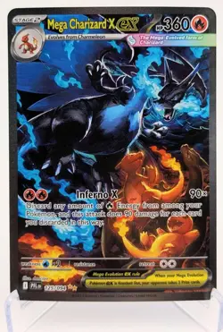 Mega Charizard X EX SIR 125/094 Phantasmal Flames Full Art Pokemon TCG NM - Image 1
