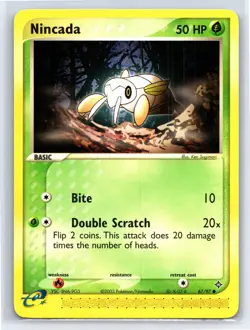 2003 Pokemon TCG EX Dragon Nincada - 67/97 - NM - Image 1