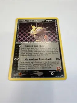 Pokemon TCG Rockets Meowth 46/109 Non Holo 2004 NM - Image 1
