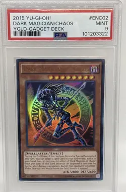 PSA S9 Dark Magician Of Chaos YGLD-ENC02 Ultra Unlimited Mint - Image 1
