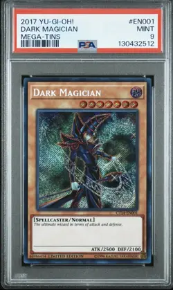 Dark Magician EN001 2017 Yu-Gi-Oh! Mega-Tins PSA 9 - Image 1