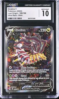 GIRATINA V Lost Origin Full Alt Art Pokemon Card #186 ENGLISH CGC 10 MINT - Image 1