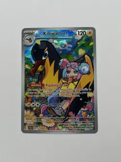 Pokemon TCG Iono's Kilowattrel Card Journey Together IR 163/159 - Image 1