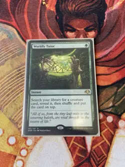 Worldly Tutor Dominaria Remastered Card Magic the Gathering MTG NM - Image 1