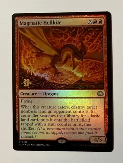 Magmatic Hellkite - Foil NM MTG Prerelease Cards 2025 Stamped TDM - Image 1