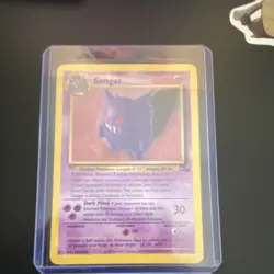 GENGAR Pokemon Gengar Fossil 5/62 Rare Unlimited Card English 1999 LP+ Non-Holo - Image 1