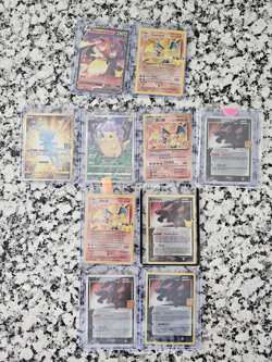Pokemon TCG 25th Anniversary Holo Charizard Pikachu Umbreon Mew 9 Card Lot - Image 1