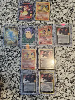 Pokemon TCG 25th Anniversary Holo Charizard Pikachu Umbreon Mew 9 Card Lot - Image 2